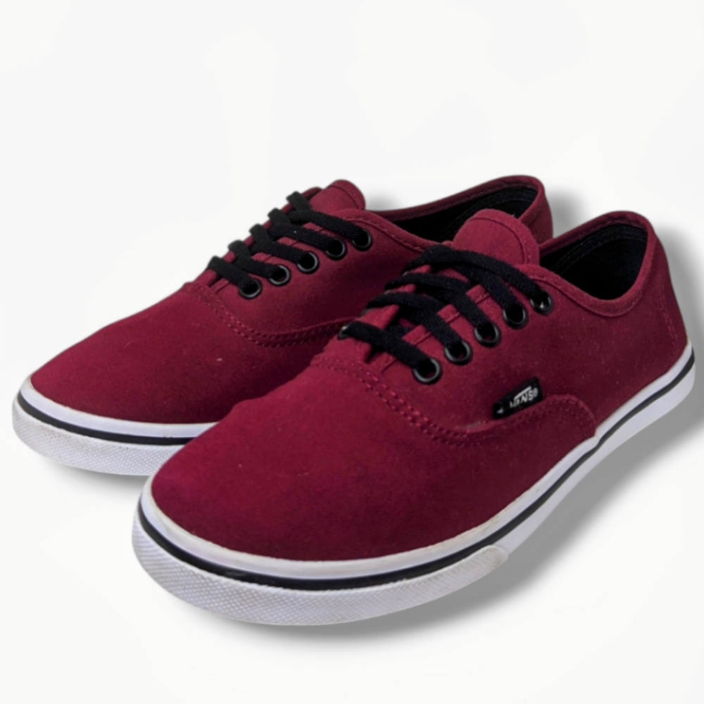 Vans | Authentic Lowpro Tawny Port Maroon Skate Shoes Women's Size 6